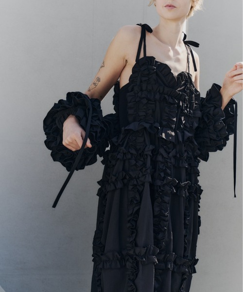 PERNA（ペルナ）の「ハートフリルキャミワンピース（ワンピース）」 - WEAR