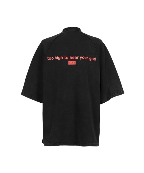 ALICE HOLLYWOOD(アリスハリウッド)の「TOO HIGH OVERSIZED HEAVYWEIGHT T-SHIRT(Tシャツ/カットソー・メンズ・ブラック・L/XL/S/M)」の6枚目の写真