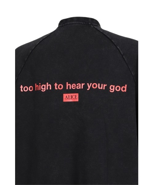 ALICE HOLLYWOOD(アリスハリウッド)の「TOO HIGH OVERSIZED HEAVYWEIGHT T-SHIRT(Tシャツ/カットソー・メンズ・ブラック・L/XL/S/M)」の8枚目の写真