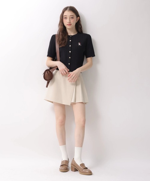 Rirandture（リランドチュール）の「チェリーｍｉｍｉｃａｔニットカーディガン（ニット/セーター・レディース・ライトイエロー/オフホワイト/ネイビー/ミント/ブラウン/ピンク・2）」の9枚目の写真