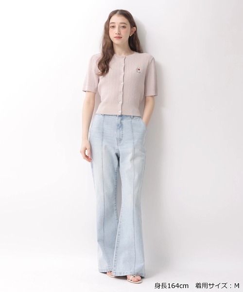 Rirandture（リランドチュール）の「チェリーｍｉｍｉｃａｔニットカーディガン（ニット/セーター・レディース・ライトイエロー/オフホワイト/ネイビー/ミント/ブラウン/ピンク・2）」の14枚目の写真