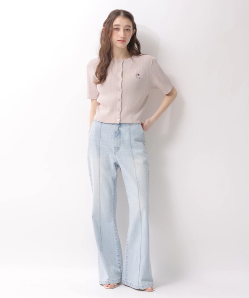 Rirandture（リランドチュール）の「チェリーｍｉｍｉｃａｔニットカーディガン（ニット/セーター・レディース・ライトイエロー/オフホワイト/ネイビー/ミント/ブラウン/ピンク・2）」の15枚目の写真