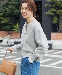 URBAN RESEARCH DOORS | 『WEB/一部店舗限定カラー』コットンスウェットジップカーディガン｜スウェットカーデ/大人カジュアル/羽織/春服(カーディガン/ボレロ)