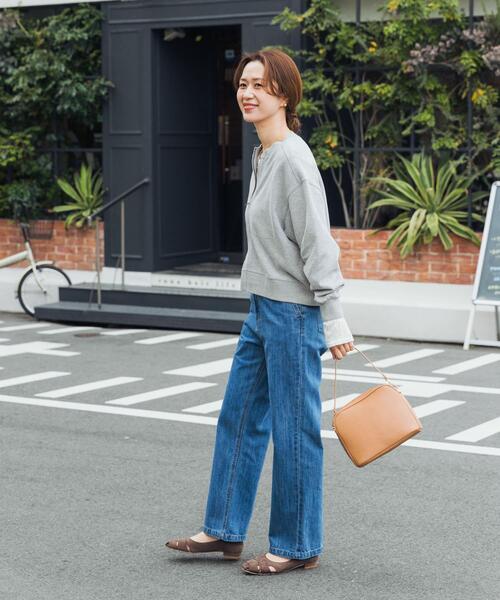 URBAN RESEARCH DOORS(アーバンリサーチドアーズ)の「『WEB/一部店舗限定カラー』コットンスウェットジップカーディガン|スウェットカーデ/大人カジュアル/羽織/春服(カーディガン/ボレロ・レディース・ネイビー/グレー/ピンク/ホワイト系その他・FREE)」の18枚目の写真