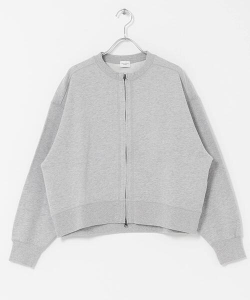 URBAN RESEARCH DOORS(アーバンリサーチドアーズ)の「『WEB/一部店舗限定カラー』コットンスウェットジップカーディガン|スウェットカーデ/大人カジュアル/羽織/春服(カーディガン/ボレロ・レディース・ネイビー/グレー/ピンク/ホワイト系その他・FREE)」の19枚目の写真