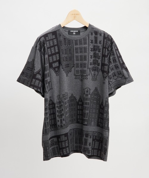 GOMME HOMME(ゴムオム)の「アムステルダムT(Tシャツ/カットソー・メンズ・ホワイト/ブラック・MEDIUM)」の2枚目の写真