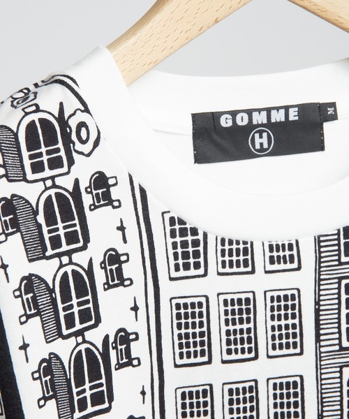 GOMME HOMME(ゴムオム)の「アムステルダムT(Tシャツ/カットソー・メンズ・ホワイト/ブラック・MEDIUM)」の6枚目の写真