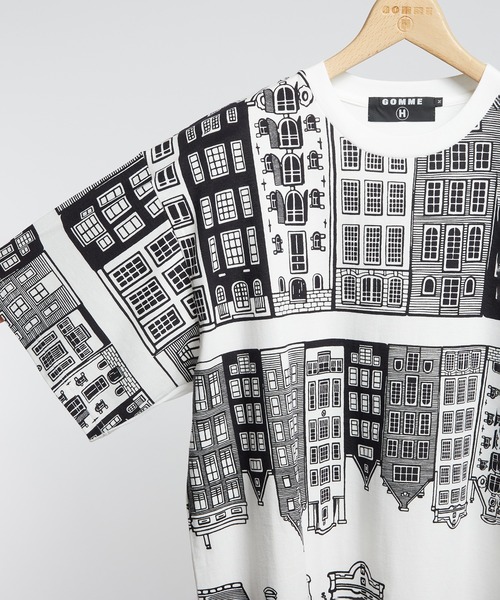 GOMME HOMME(ゴムオム)の「アムステルダムT(Tシャツ/カットソー・メンズ・ホワイト/ブラック・MEDIUM)」の7枚目の写真