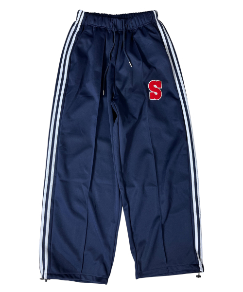 SK8ER ROCK(スケーターロック)の「Side Stripe Wide Track Pants ((Navy))(スウェットパンツ・レディース・その他・FREE)」の1枚目の写真
