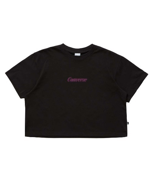 CONVERSE（コンバース）の「【別注】コンバース  AP EM NEON LOGO TEE L 半袖Tシャツ 限定コラボ（Tシャツ/カットソー・レディース・ホワイト/ブラック・S/M/L）」の4枚目の写真