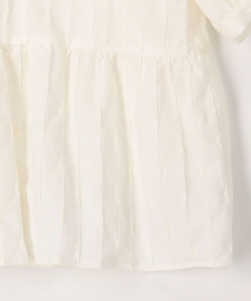 MICO COULIER（ミコクリエ）の「カットジャガード衿付きウエスト切替ブラウス（シャツ/ブラウス・レディース・サックスブルー/オフホワイト/ネイビー・38）」の17枚目の写真