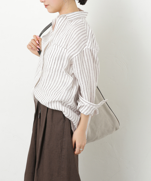 JOURNAL STANDARD relume(ジャーナルスタンダード レリューム)の「No.66フレンチリネンビッグスキッパー(シャツ/ブラウス・レディース・グレー/ブラウン/レッド/イエロー・FREE)」の22枚目の写真
