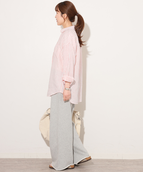 JOURNAL STANDARD relume(ジャーナルスタンダード レリューム)の「No.66フレンチリネンビッグスキッパー(シャツ/ブラウス・レディース・グレー/ブラウン/レッド/イエロー・FREE)」の19枚目の写真