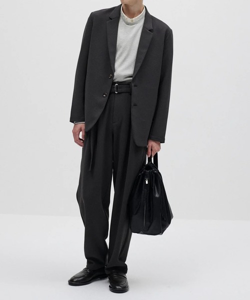 ATTACHMENT（アタッチメント）の「【ATTACHMENT/アタッチメント】PE STRETCH DOUBLE CLOTH 2B JKT/ポリエステルストレッチダブルクロス 2Bジャケット（テーラードジャケット・メンズ・ブラック/ダークブラウン・2/1/3）」の5枚目の写真