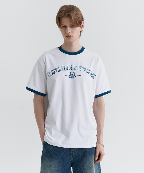 MAGOODGAN（メックウッドガン）の「スウェグバー3591 レタリングセミオーバーフィットオフホワイトリンガー半袖Tシャツ（Tシャツ/カットソー・レディース・その他・SMALL/MEDIUM/LARGE/X-LARGE）」の3枚目の写真