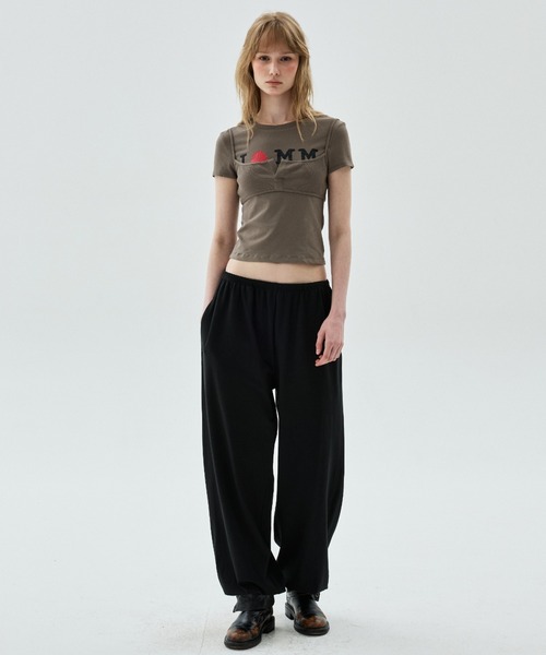 Mardi Mercredi(マルディメクルディ)の「TSHIRT CRACKED IFMM LAYERED DETAIL / Tシャツ クラック IFMM レイヤード ディテール(Tシャツ/カットソー・レディース・レッド/アッシュブラウン/グレー/ネイビー・FREE)」の22枚目の写真