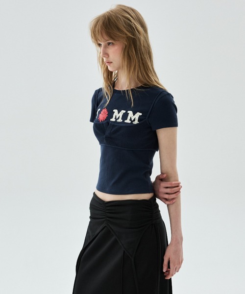 Mardi Mercredi(マルディメクルディ)の「TSHIRT CRACKED IFMM LAYERED DETAIL / Tシャツ クラック IFMM レイヤード ディテール(Tシャツ/カットソー・レディース・レッド/アッシュブラウン/グレー/ネイビー・FREE)」の17枚目の写真
