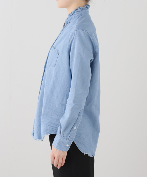 Frank&Eileen（フランクアンドアイリーン）の「【FRANK＆EILEEN /フランクアンドアイリーン】Famous Denim：シャツ（シャツ/ブラウス・レディース・ブルー系その他・X-SMALL）」の2枚目の写真