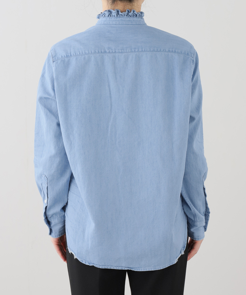 Frank&Eileen（フランクアンドアイリーン）の「【FRANK＆EILEEN /フランクアンドアイリーン】Famous Denim：シャツ（シャツ/ブラウス・レディース・ブルー系その他・X-SMALL）」の3枚目の写真