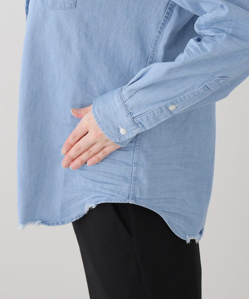 Frank&Eileen（フランクアンドアイリーン）の「【FRANK＆EILEEN /フランクアンドアイリーン】Famous Denim：シャツ（シャツ/ブラウス・レディース・ブルー系その他・X-SMALL）」の5枚目の写真