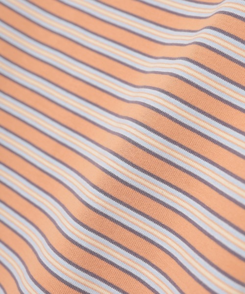 Honeys(ハニーズ)の「マルチボーダートップス(Tシャツ/カットソー・レディース・オレンジ系1/グレー系1/ネイビー系1/ホワイト系1・L/M/S)」の22枚目の写真