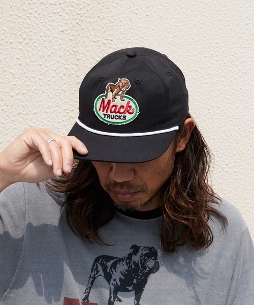 ROOPTOKYO(ループトウキョウ)の「MACK TRUCKS / マック・トラックス CLASSIC ROPE 5PANEL CAP(キャップ・メンズ・ブラック・FREE)」の1枚目の写真