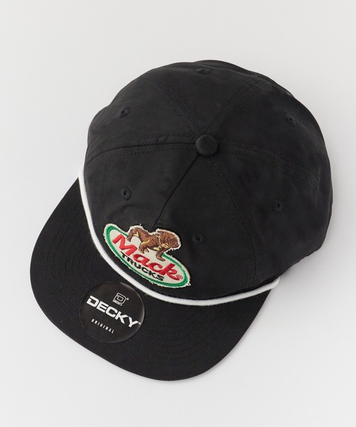 ROOPTOKYO(ループトウキョウ)の「MACK TRUCKS / マック・トラックス CLASSIC ROPE 5PANEL CAP(キャップ・メンズ・ブラック・FREE)」の3枚目の写真