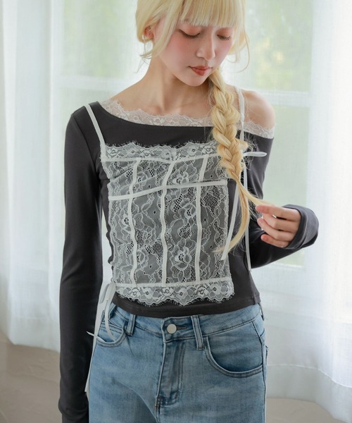 Lace Ladies｜レースレディースのTシャツ/カットソー（オフショルダー