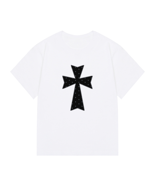 GRAVER（グレーバー）の「[ユニセックス]ドットクロス半袖Tシャツ_5カラー（Tシャツ/カットソー・レディース・ブラック/ブラック系その他2/スカイブルー/ホワイト系その他2/チャコールグレー/ホワイト/サンドベージュ・SMALL/MEDIUM/LARGE/X-SMALL）」の22枚目の写真