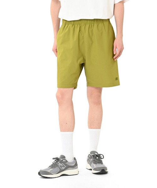 NEW BALANCE（ニューバランス）の「ブリーザブルニットショーツ（その他パンツ・メンズ・ライトオリーブ/ダークブラック・LARGE/X-LARGE/XX-LARGE/SMALL/MEDIUM）」の4枚目の写真