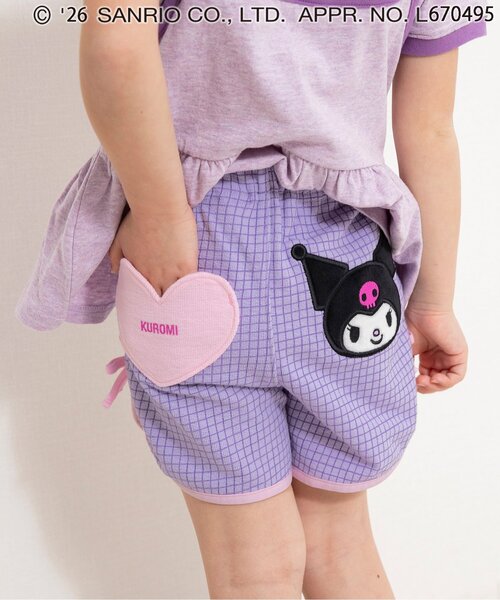 sanrio(산리오)의 「산리오 캐릭터즈 페이스 포켓 팬츠(그 외 팬츠)」｜퍼플
