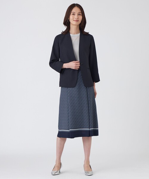 TRANS WORK(トランスワーク)の「【L】【ウォッシャブル】シャイニーシアーニットプルオーバー(Tシャツ/カットソー・レディース・グレー系その他/ベージュ/ブラック・44/46)」の5枚目の写真