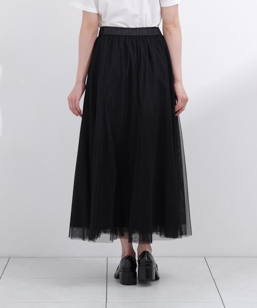 PROPORTION BODY DRESSING(プロポーションボディドレッシング)の「マチ付きチュールスカート / 1216120505(スカート・レディース・ブラック/ベージュ・MEDIUM/P/S/SMALL)」の8枚目の写真