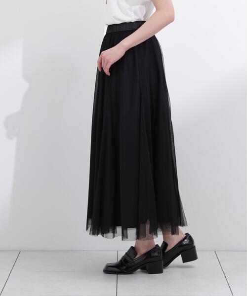PROPORTION BODY DRESSING(プロポーションボディドレッシング)の「マチ付きチュールスカート / 1216120505(スカート・レディース・ブラック/ベージュ・MEDIUM/P/S/SMALL)」の9枚目の写真