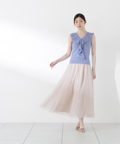 PROPORTION BODY DRESSING(プロポーションボディドレッシング)の「マチ付きチュールスカート / 1216120505(スカート・レディース・ブラック/ベージュ・MEDIUM/P/S/SMALL)」の16枚目の写真