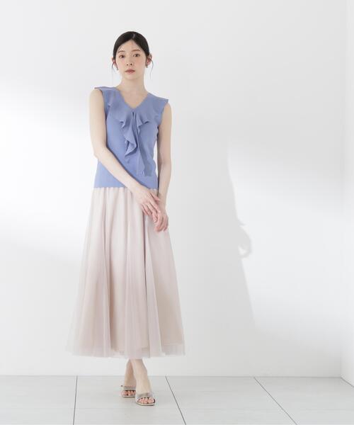 PROPORTION BODY DRESSING(プロポーションボディドレッシング)の「マチ付きチュールスカート / 1216120505(スカート・レディース・ブラック/ベージュ・MEDIUM/P/S/SMALL)」の19枚目の写真