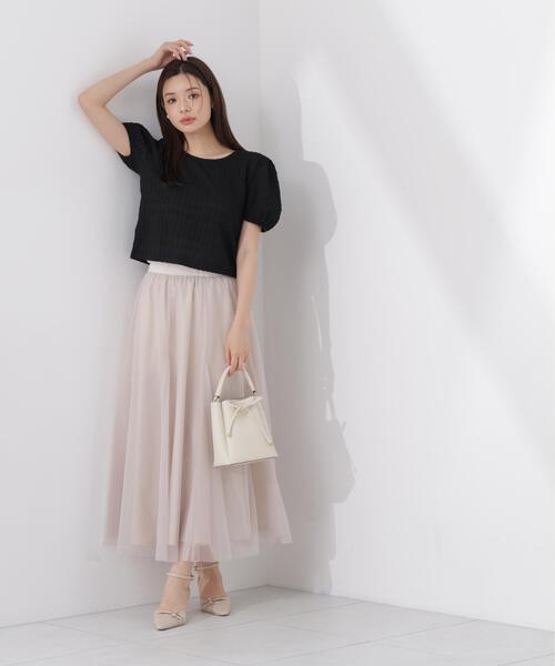 PROPORTION BODY DRESSING(プロポーションボディドレッシング)の「マチ付きチュールスカート / 1216120505(スカート・レディース・ブラック/ベージュ・MEDIUM/P/S/SMALL)」の20枚目の写真