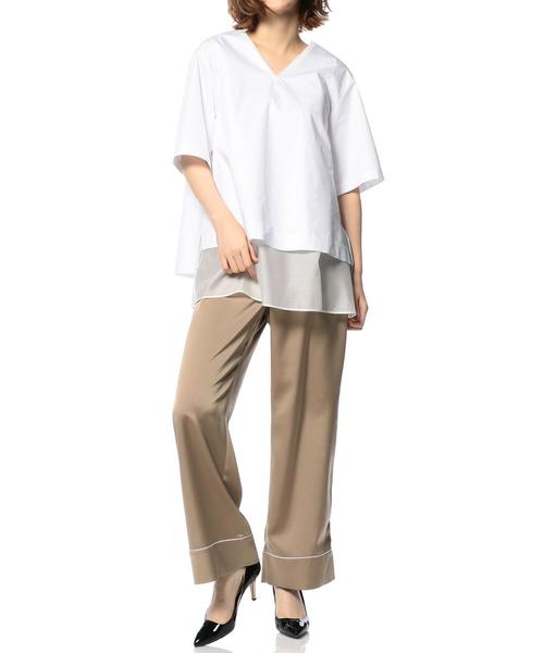 ASTRAET（アストラット）の「ASTRAET（アストラット） サテンイージーパンツ◆（その他パンツ・レディース・ブラック/ベージュ・1/0）」の12枚目の写真