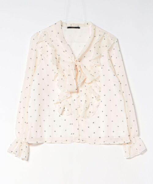Ritzy(リッツィー)の「ドット柄リボンタイシアーブラウス(シャツ/ブラウス・レディース・ホワイト・M/S/L)」の20枚目の写真
