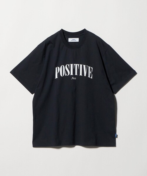 NICE WEATHER(ナイスウェザー)の「<NICE WEATHER>POSITIVE ショートスリーブ Tシャツ(Tシャツ/カットソー・メンズ・ネイビー/レッド・XS/M/S/L)」の2枚目の写真