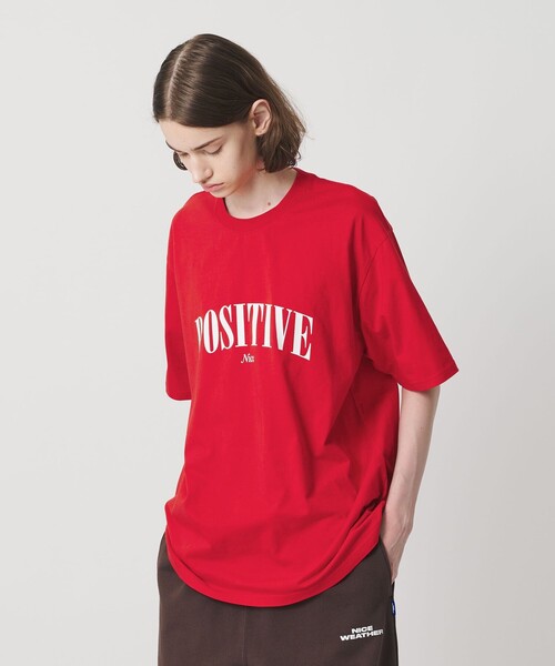 NICE WEATHER(ナイスウェザー)の「<NICE WEATHER>POSITIVE ショートスリーブ Tシャツ(Tシャツ/カットソー・メンズ・ネイビー/レッド・XS/M/S/L)」の16枚目の写真
