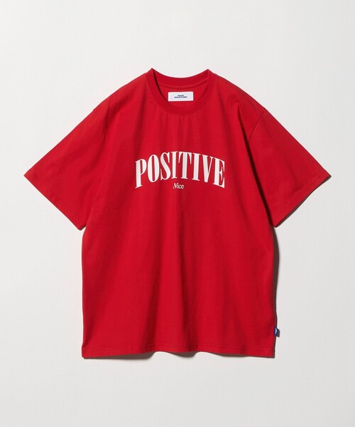 NICE WEATHER(ナイスウェザー)の「<NICE WEATHER>POSITIVE ショートスリーブ Tシャツ(Tシャツ/カットソー・メンズ・ネイビー/レッド・XS/M/S/L)」の13枚目の写真