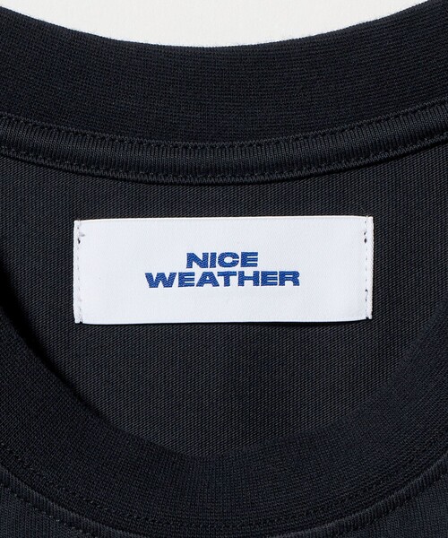 NICE WEATHER(ナイスウェザー)の「<NICE WEATHER>POSITIVE ショートスリーブ Tシャツ(Tシャツ/カットソー・メンズ・ネイビー/レッド・XS/M/S/L)」の4枚目の写真