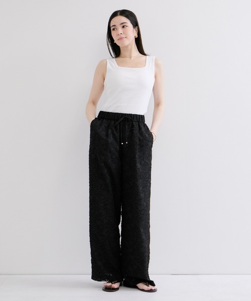 Edith A.Miller(エディスエーミラー)の「【Miller/ミラー】SQUARE NECK PANEL RIBBED TANKTOP(タンクトップ・レディース・グレー/オレンジ系その他/ブラック/ホワイト・FREE)」の7枚目の写真