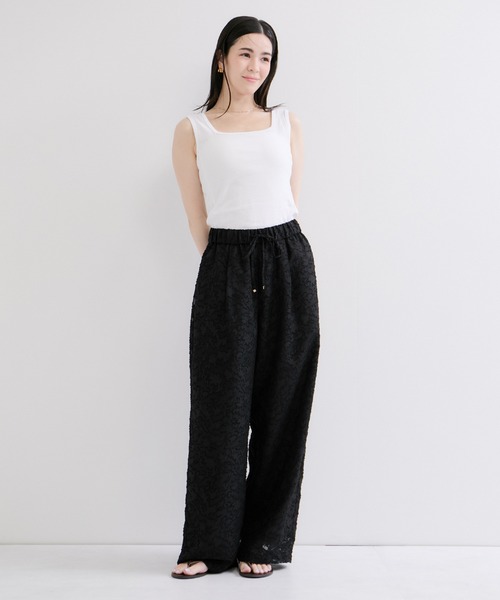 Edith A.Miller(エディスエーミラー)の「【Miller/ミラー】SQUARE NECK PANEL RIBBED TANKTOP(タンクトップ・レディース・グレー/オレンジ系その他/ブラック/ホワイト・FREE)」の8枚目の写真