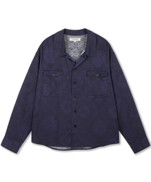 RISE&BELOW（ライズアンドビロー）の「ユーティリティオーバーシャツ インディゴペイズリー（シャツ/ブラウス）」