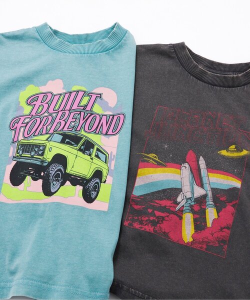 BREEZE(ブリーズ)の「ヴィンテージグラフィック半袖Tシャツ(Tシャツ/カットソー・キッズ・ブルー/チャコール・130/120/100/90/150/140/110)」の6枚目の写真