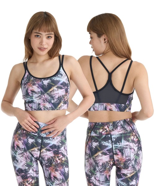 ROXY(ロキシー)の「ROXY FITNESS BREEZE FLOW BRA ブラトップ /QUIK DRY/UVカット 【2026年夏モデル】(その他トップス・レディース・ブルー/ブラック/マルチ・LARGE/MEDIUM/SMALL)」の3枚目の写真