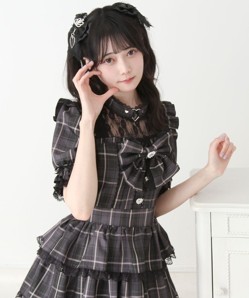 DearMyLove(ディアマイラブ)の「フリルティアードハートアイドルワンピース(ワンピース・レディース・ベビーピンク/ネイビー/グレー・LARGE/MEDIUM/3L)」の16枚目の写真