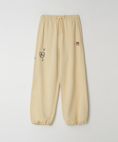 RONRON(ロンロン)の「DRAWING PONY STITCH SWEAT JOGGER PANTS SOFT YELLOW(スウェットパンツ・レディース・その他・FREE)」の7枚目の写真